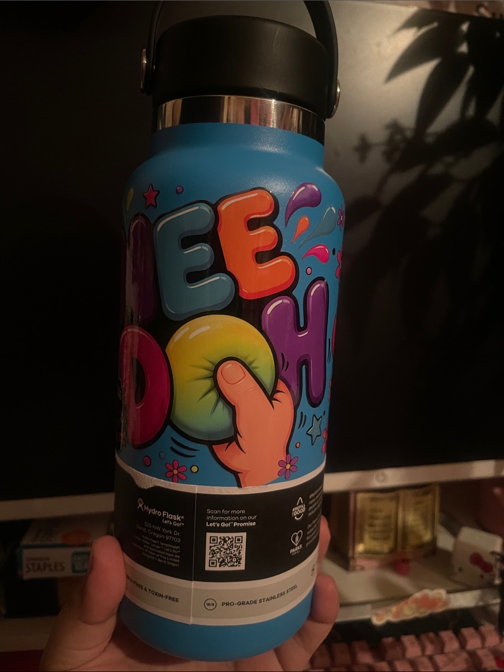 Hydro Flask Bright with Needoh design